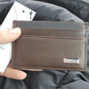 Brown Calvin Klein Card Wallet